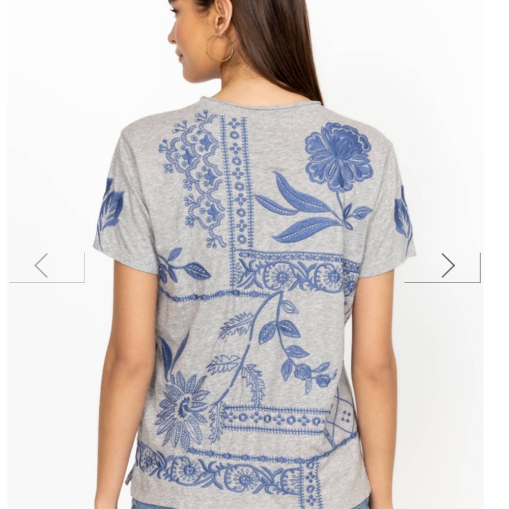 Johnny Was relaxed tee embroidered - Picture 4 of 8